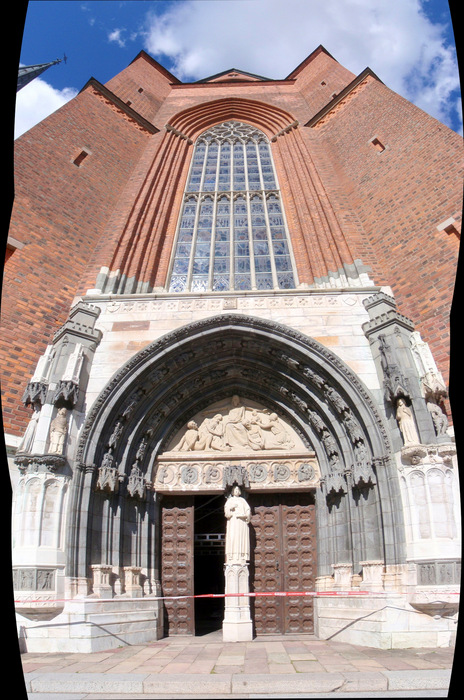 Uppsala Domkyrka Main Entrance.